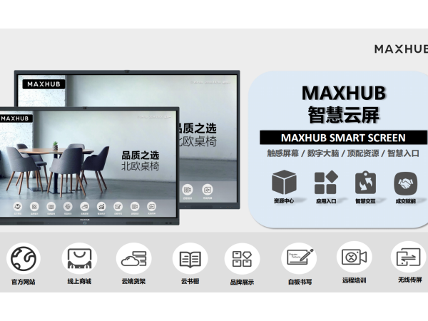 MAXHUB門店智慧雲屏雲端貨架，打造線下門店沉浸式購物體驗！