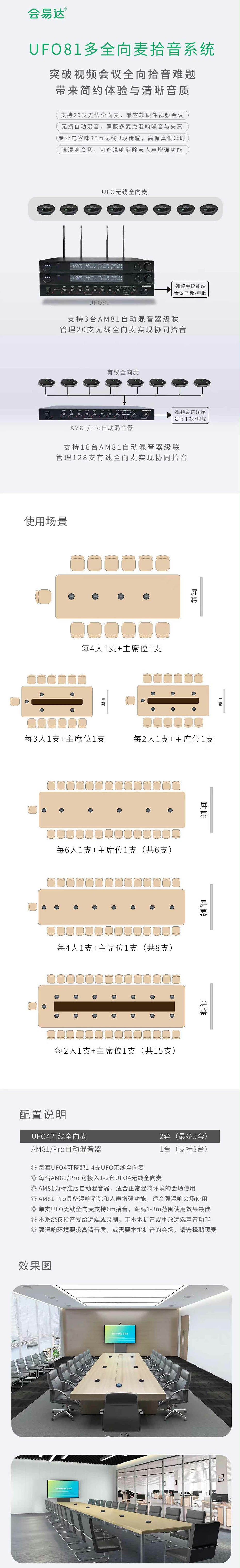 會易達UFO81多全向麥拾音係統